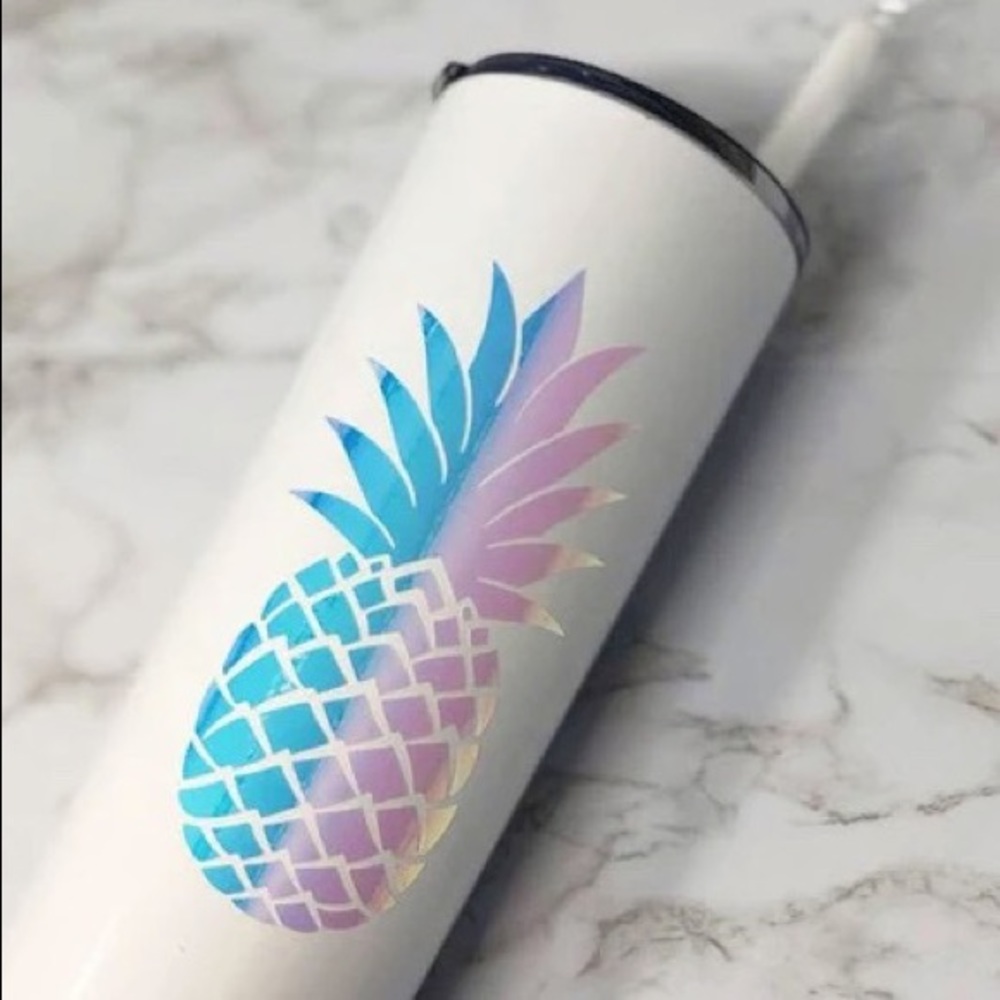 Fun! Hologram Summer Pineapple Sticker Decal
